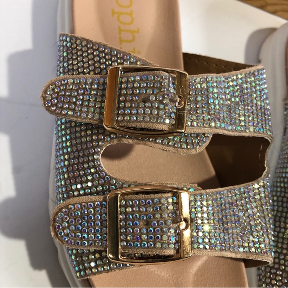 Sophie 17 Girl’s Bling Sliders Sandals - Picture 4 of 8